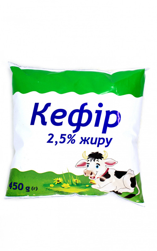 Кефір ВІВАЛЬДІ 1%, 400г, плівка поліетиленова